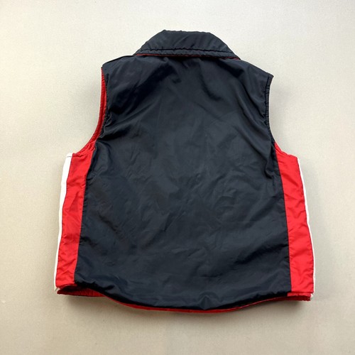 Vintage Portland Trail Blazers Vest Jacket Youth Large Red Black Reversible NBA - Picture 5 of 13