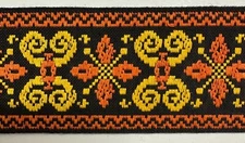 2-1/4" Jacquard Woven Ribbon Trim - 9 Continuous Yards!