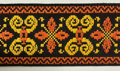 2-1/4'' Jacquard Woven Ribbon Trim - 9 Continuous Yards!