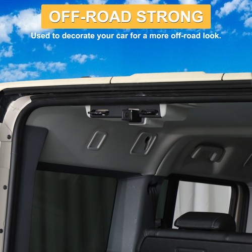 Black Steel Tailgate Upper Door Lock Dust Cover For Ineos Grenadier 2020-2025 - Picture 6 of 14