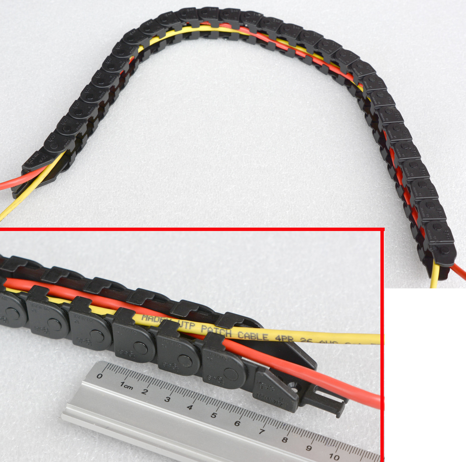 Stable 66cm Cable Management for Cables for Drives Motors Server Mill Saw O449