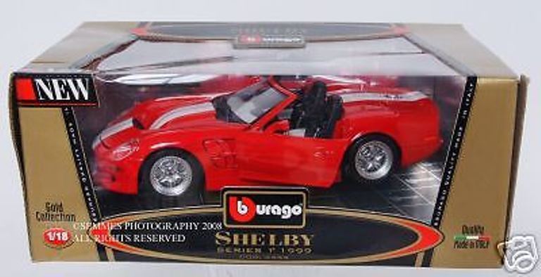 Shelby Burago Red 1999 First in series NEW 1:18 Scale Only one