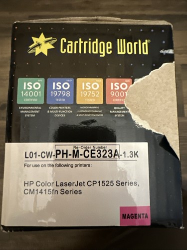 Cartucho de tóner caja abierta HP 128A - magenta (CE323A) - Imagen 1 de 2