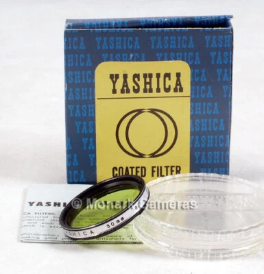NEU Yashica B1 Grünfilter, B30 Bajonett 1. OK für Rolleiflex, 124G & andere TLRs