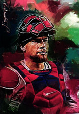 Christian Vazquez Authentic Limited Edition Artist Signed Print Card 47 of 50