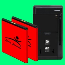 2x 2220mAh Replacement ChinoBaTT01 Battery Desktop Charger for Unimax UMX U683CL