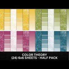 Stampin Up COLOR THEORY Designer Series Paper DSP - HALF PACK 24 6x6 Shts