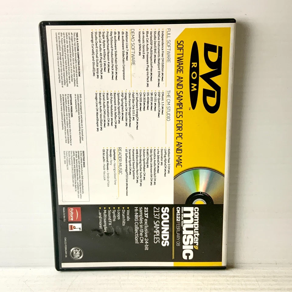 Computer Music Tech DVD - Disc Samples - PC/MAC - Free Postage! - Image 2 of 4