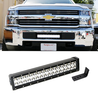 #ad #ad 96W LED Light Bar w Lower Bumper Bracket Wiring For 15 up Silverado 2500 3500 $126.09