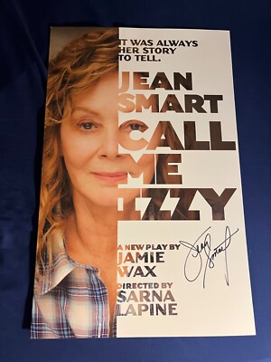 Jean Smart Signed Autographed Call Me Izzy 14x22 Window Card Broadway Proof