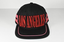 Los Angeles Adjustable Premium Flat Brimmed Hat Cap VTG Vintage Rare Snapback