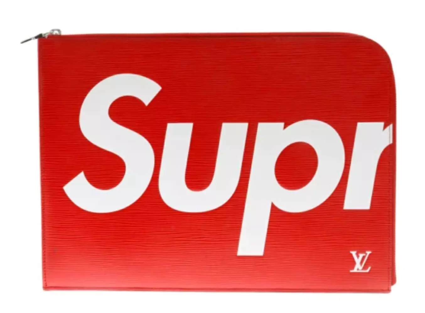 Sac pochette Louis Vuitton x SUPREME Epi Pochette Jour GM logo rouge et blanc M67754