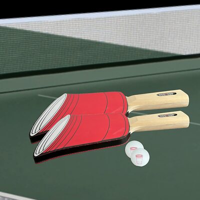 Red Cup Living Table Tennis 2 Player Set Ping Pong paddles 4 balls 