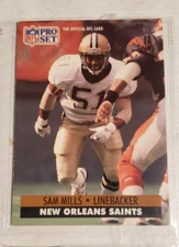 1991 Pro Set #592 Sam Mills LB New Orleans Saints   ***40% OFF 2+ Cards