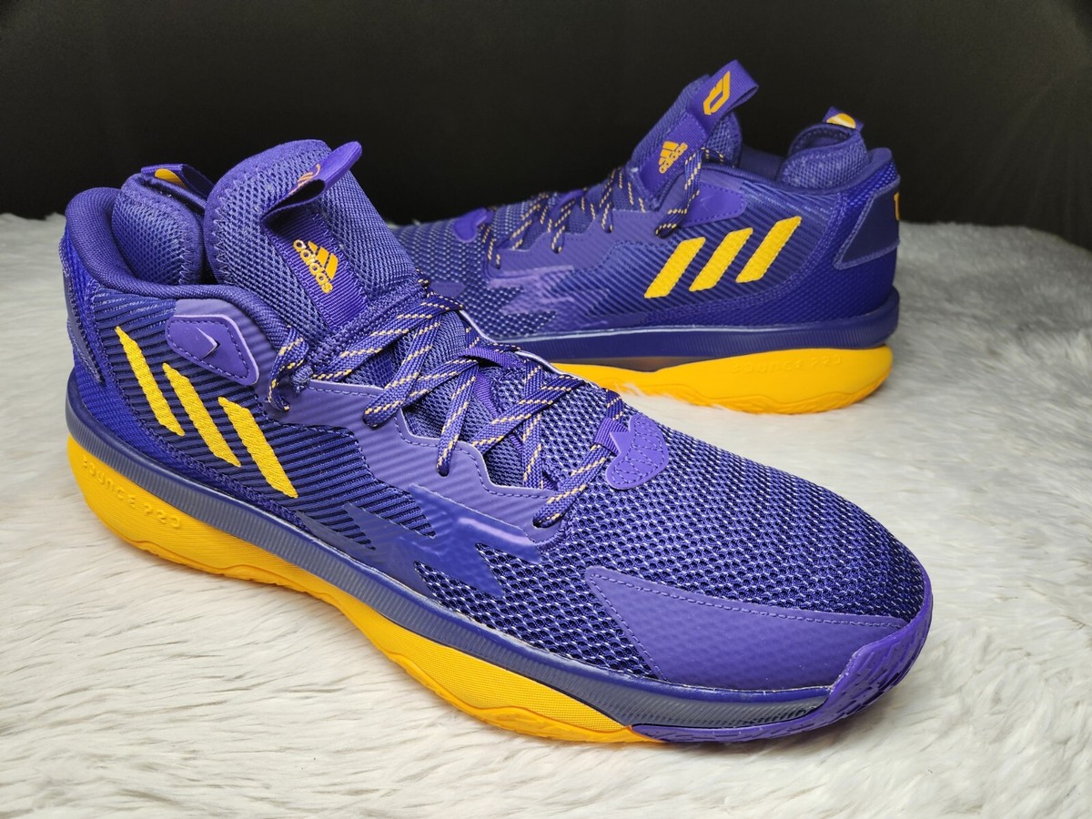 Adidas Dame 8 University of Washington Huskies Purple Yellow 