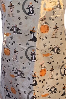 Halloween Motto Katzen Küchenschürze x1 (abwischbar)