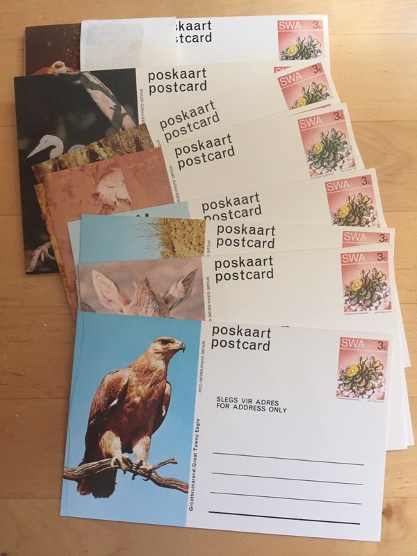 South West Africa 1973 set of postcards mint Post office fresh