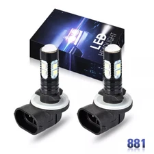 2pcs 881 LED Fog Light Driving Bulbs 862 886 889 894 896 898 Xenon White 6000K