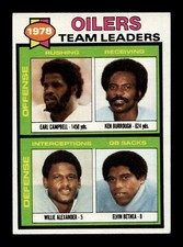1979 Topps #301 Houston Oilers Team Leaders Earl Campbell EX+ 2922