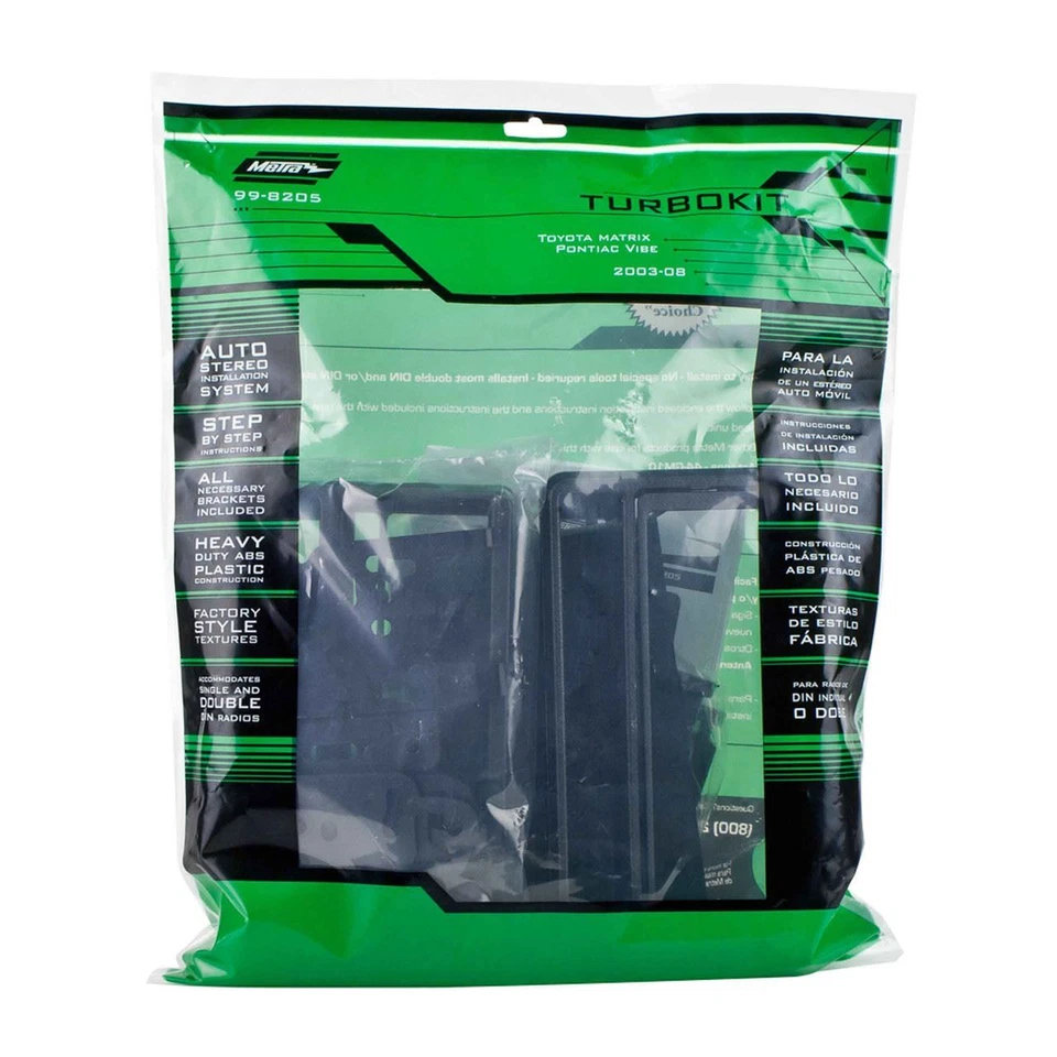 Kit de tablero Metra 99-8205 Single Din para Toyota Matrix 2003-2008 / Pontiac Vibe 200 Foto 2 de 2