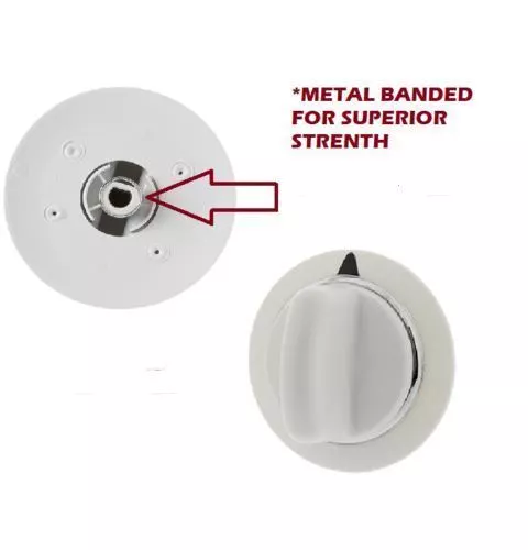 Dryer Timer Control Knob White for GE WE01X20374 PS8769912 AP5805160