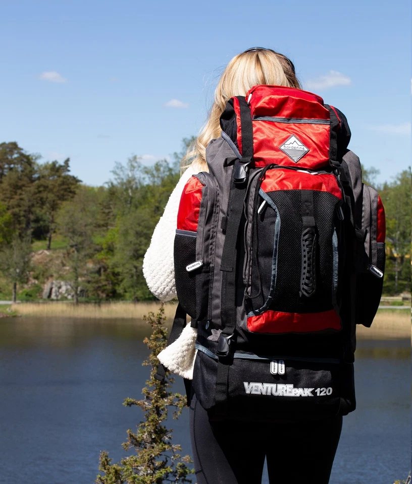 XXL 120L Hiking Camping Backpack Rucksack Trekking Walking Bag Large Backpack - Image 3 of 4