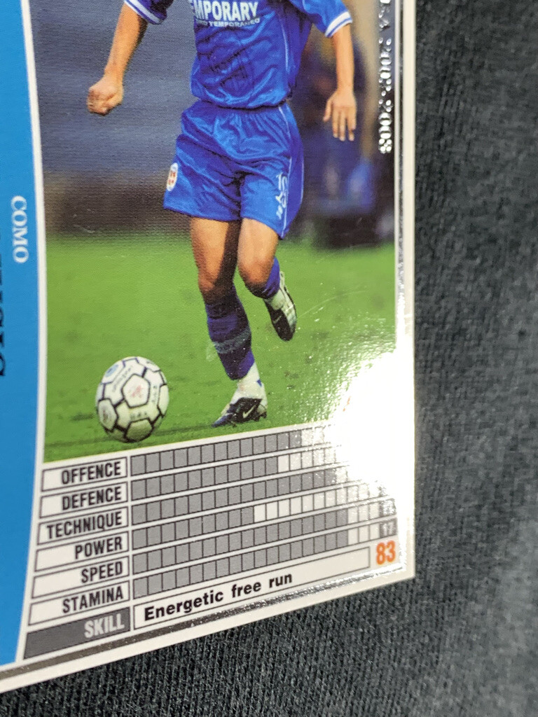 Vedin Music WCCF PANINI soccer card made in Japan sports Fight A08
