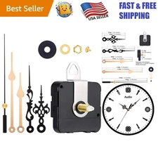 Customizable Quartz Clock Movement Kit: Elegant Hands & Easy DIY Installation