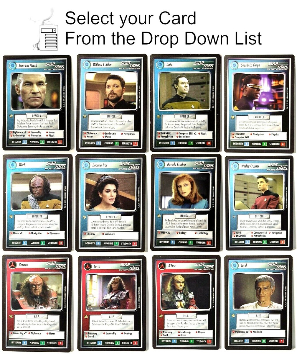 1994-5 Star Trek: Next Generation CCG Black Border RARE 1994-5 Star Trek: Next Generation CCG Black Border RARE