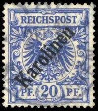 Deutsche Kolonien Karolinen, 1899, 4 I, gestempelt
