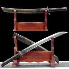 Kung Fu Short Dao Sword Sharp 1095 Carbon Steel Chinese Broadsword Battle Knife