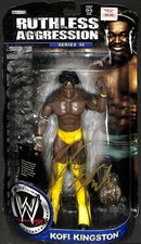 Kofi Kingston Signed Jakks Pacific WWE Ruthless Aggression Action Figure BAS COA