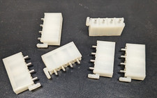 Lot of 6 NEW Molex 15-31-1046 / 4 Position Header Connector 0.093" Through Hole