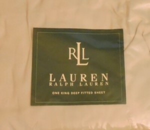 Ralph Lauren King Deep Fitted Sandbar Sheet Brand New