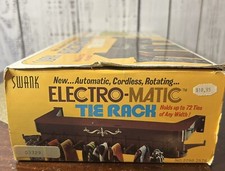 Vintage Swank Electro-Matic Tie Rack 72 Ties Battery Closet Mount