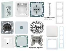 Legrand Creo ultaweiß Schalterprogramm  Schalter Steckdose Abdeckungen