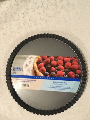 Chicago Metallic Professional Quiche Tart Pan 11 Inch x 1 Inch BRAND NEW
