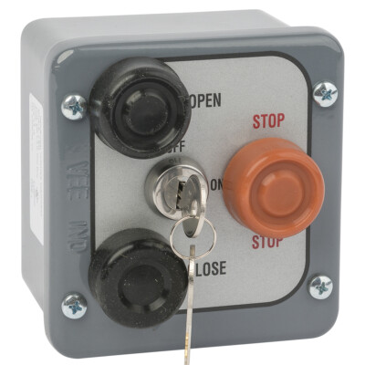 MMTC 3BXL Lock out Control Station Gate Openers Open/Close/Stop Keyed Nema 4 UL