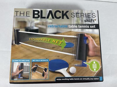 Retractable Table Tennis Ping Pong Set The Black Series 7 Piece Set New in Box