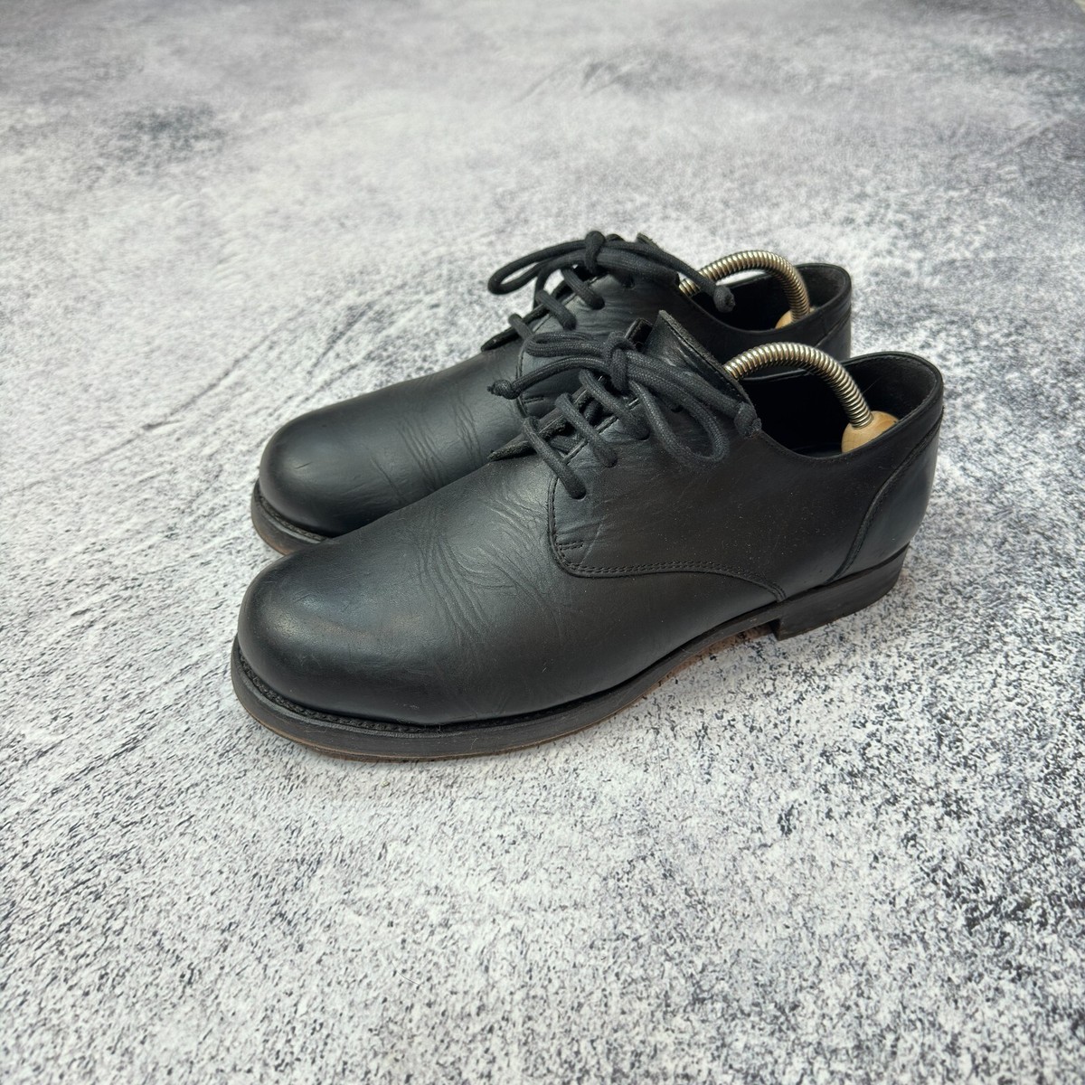 The last Conspiracy Mens Black Derby Shoes US9 UK8 EU42 27cm The last Conspiracy Mens Black Derby Shoes US9 UK8 EU42 27cm