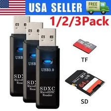 USB 3.0 SD Card Reader for PC Micro SD Card to USB Adapter for Camera Memory C