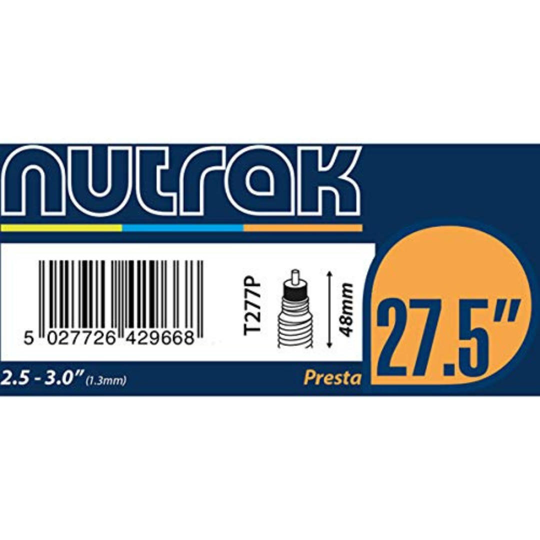 Nutrak 27.5 inch or 650B x 2.5 - 3.0 Presta Valve inner tube