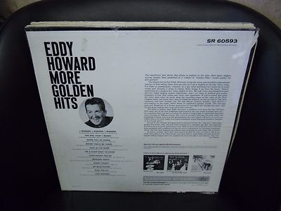 EDDY HOWARD More Golden Greatest Hits LP EX 1962 Mercury 60593 IN