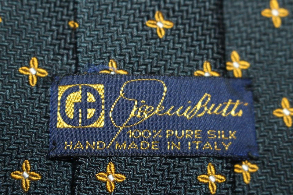Gravata de seda GIANNI BUTTI feita na Itália F59605 - Imagem 4 de 4