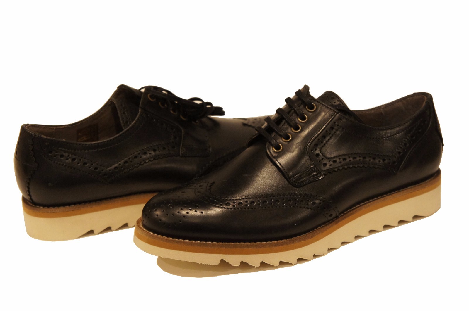 H by Hudson Keele Leather Brogues Calf 
