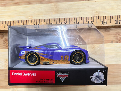 Pixar Cars 3 Daniel Swervez Racing Disney Store 1:43 NEW PURPLE
