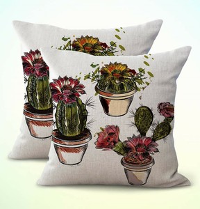outdoor cactus pillow