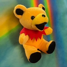 GRATEFUL DEAD Beanie Bear by Stephen Smith And Liquid Blue - YELLOW