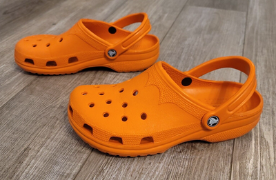 Crocs Crocband Slip On Clogs Orange 11016-83A Mens Sz 9 Crocs Crocband 11016 83A Flip-Flops Orange - Fashion Shoes main image 4