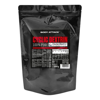 (32,90 EUR/kg) Body Attack Cyclic Dextrin 1kg Kohlenhydrate Fitness NEU OVP